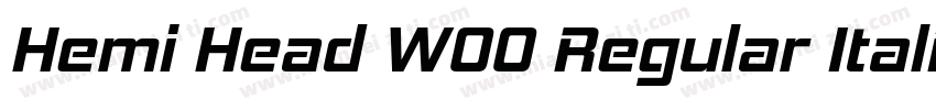 Hemi Head W00 Regular Italic字体转换
